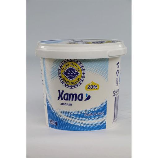 1000 BƏRƏKƏT XAMA 950 Q YAĞLI 20% resmi