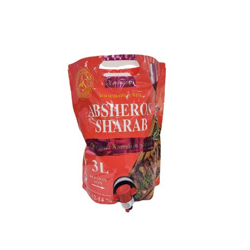 ABSERON QIRMIZI ŞƏRAB 3 L KƏMŞİRİN resmi