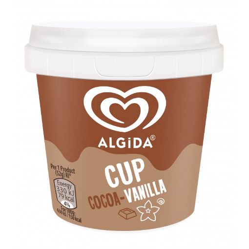 ALGİDA DONDURMA 100 ML CUP KAKAO VANİL resmi