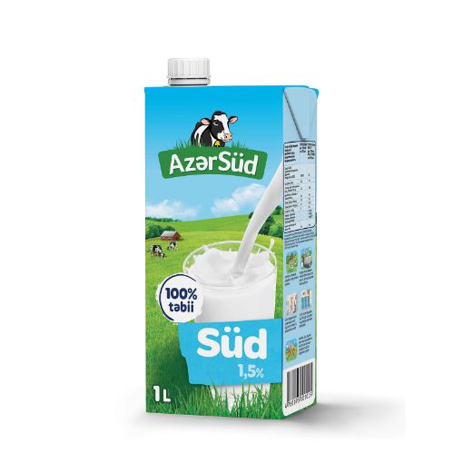 AZƏRSÜD 1,5% 1 LT TETRA PAK resmi