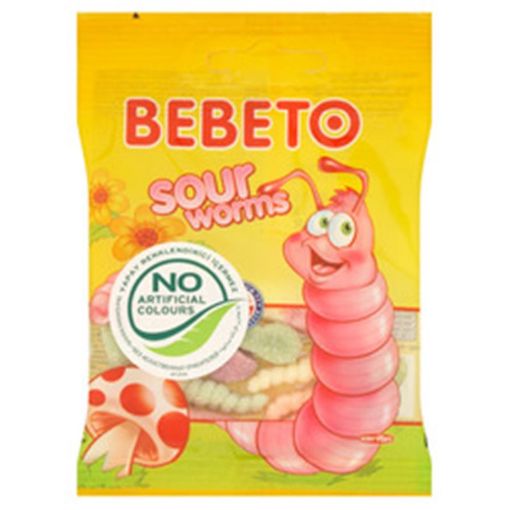 JELIBON BEBETO 20GR SOUR WORMS resmi
