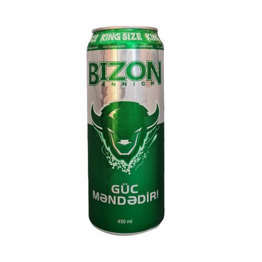 BIZON GREEN QAZLI  İÇKİ 0,450ML resmi