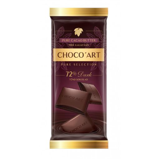 CHOCO ART ŞOKOLAD 85 Q BİTTER 72% resmi