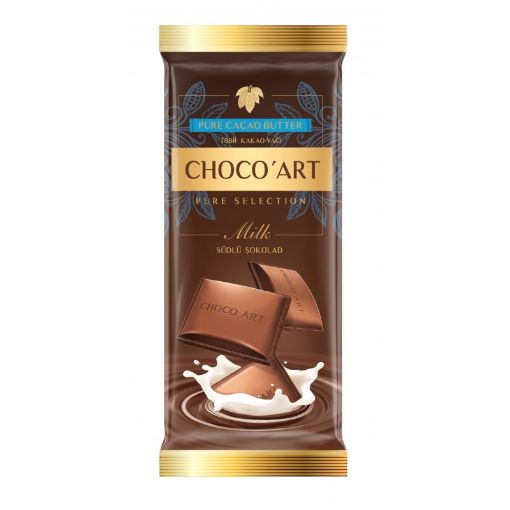 CHOCO ART ŞOKOLAD 90 Q SÜDLÜ 72% resmi
