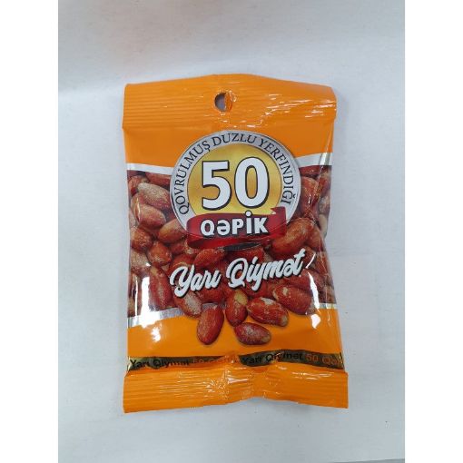 ÇİKO YER FISTIĞI YARI QIY.50 Q QOVRULM resmi