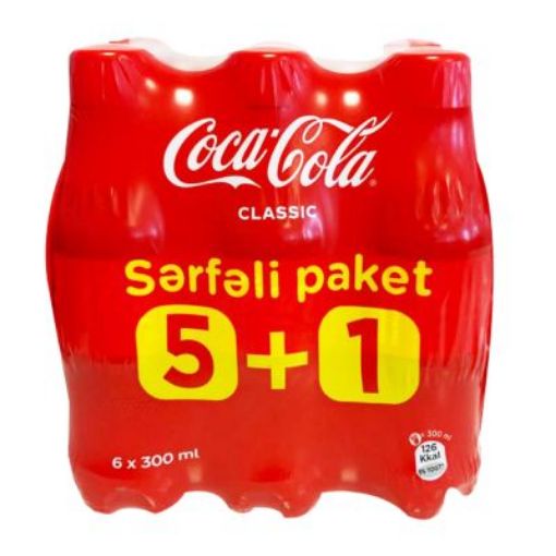 COCA COLA 300 ML 6LI resmi