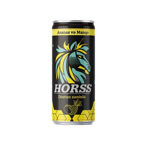 HORSS QAZLI ICKI 250 ML MANQO ANANAS resmi
