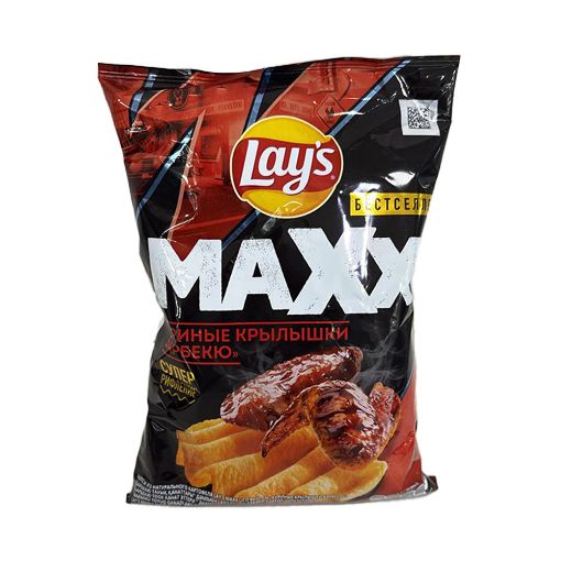 LAYS MAXX CIPS 100 Q TOYUQ QANADLARI BBQ resmi