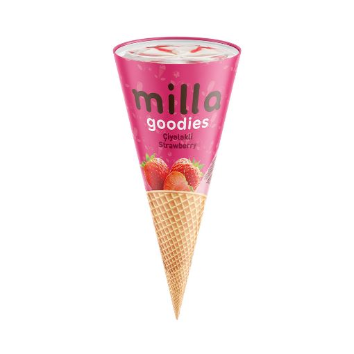 MİLLA DONDURMA 125 ML KORNET ÇİYƏLƏK resmi