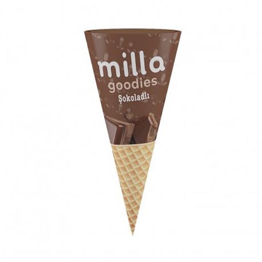 MİLLA DONDURMA 125 ML ŞOKOLAD QABDA resmi