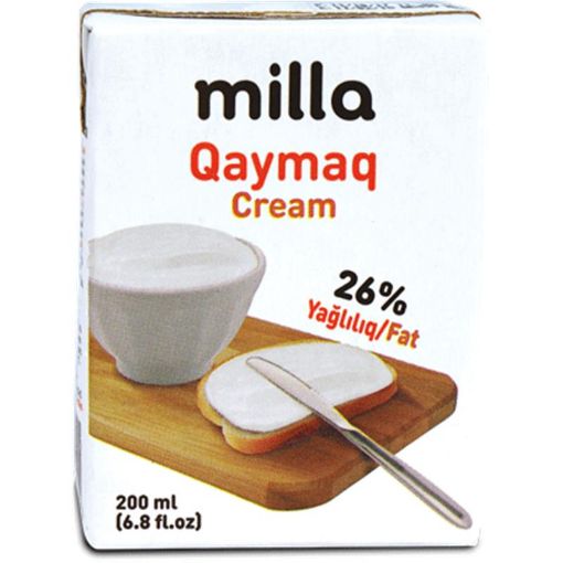 MİLLA QAYMAQ 200 ML 26% resmi