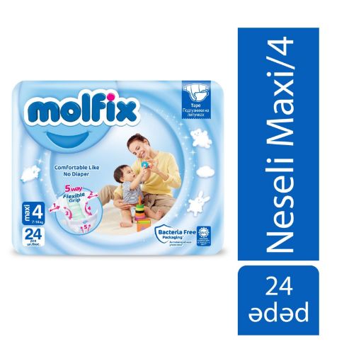MOLFIX UŞAQ BEZİ N4 24 LÜ MAXİ resmi