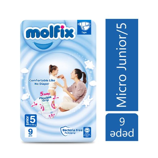 MOLFIX UŞAQ BEZİ N5 9 LU 3D JUNIOR resmi