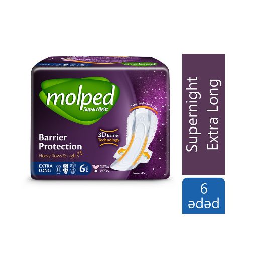 MOLPED QADIN BEZİ 6 LI EXTRALONG NORMAL resmi