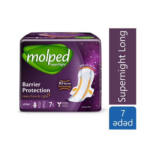 MOLPED QADIN BEZİ 7 Lİ NORMAL SUPERNİGHT resmi
