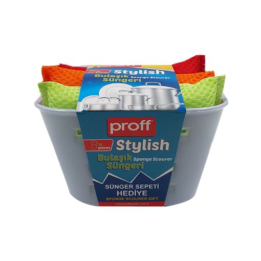 X PROFF QAB SÜNGƏRİ SƏBƏTİ 3 LÜ 2601504 resmi