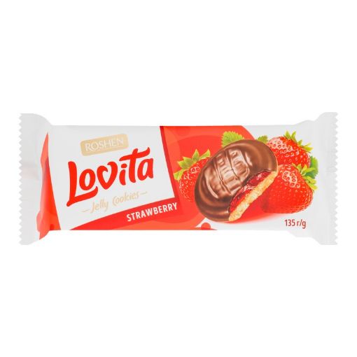 ROSHEN LOVITA JELLY STRAWBERRY 135 Q resmi