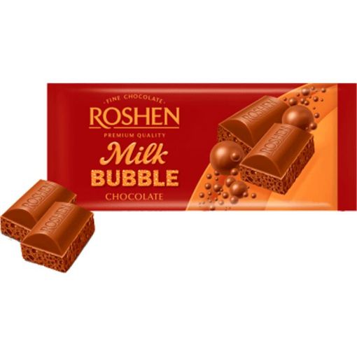 ROSHEN  ŞOKOLAD 80 Q SÜDLÜ QABARCIQ resmi
