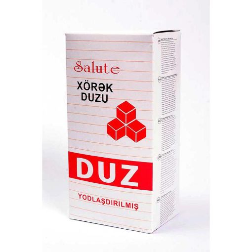 SALUTE XÖRƏK DUZU 1 KQ KARTON QUTU resmi