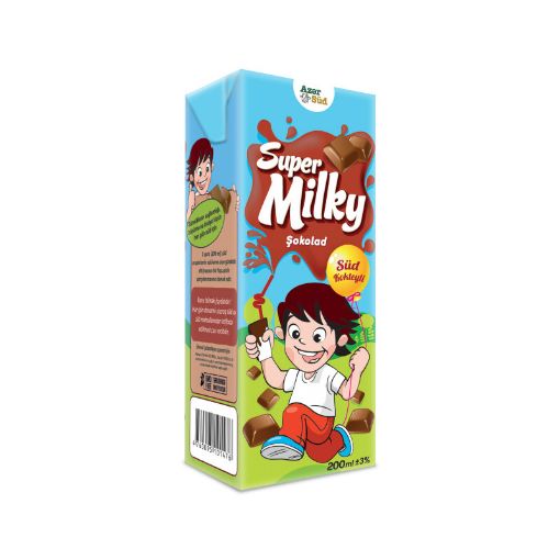 SUPER MİLKY SÜD 200 ML ŞOKOLAD 2% TETRAP resmi