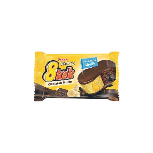 ÜLKER DANKEK 8 KEK 40 Q BANAN ŞOKOLAD resmi
