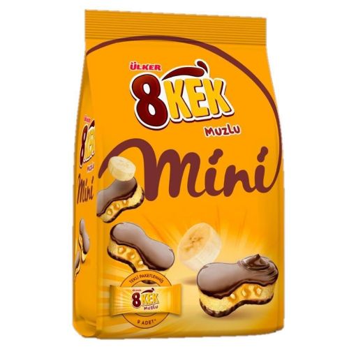 ÜLKER DANKEK 8 KEK MİNİ 162 Q BANANLI resmi